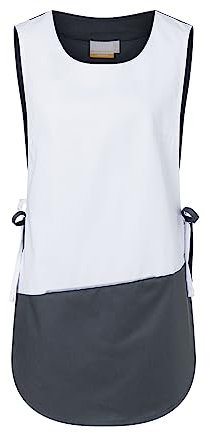 Karlowsky Überwurfkasack Bea - 65% Polyester/35% Baumwolle - anthrazit/weiß - Größe II