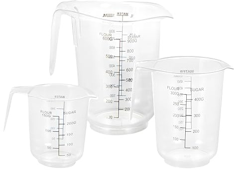 No Label - Measuringjug - 3 Pieces - Transparant - Chef at home