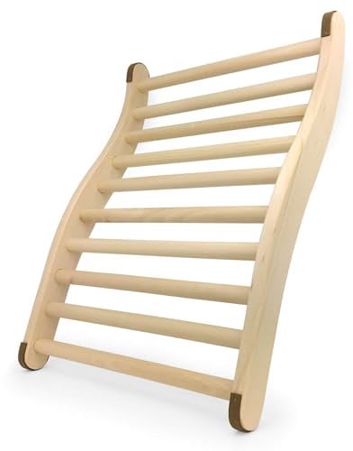 Gravidus ergonomische S-Form Sauna Rückenlehne - Ideal für entspannendes Saunaerlebnis - Sauna und Infrarotkabine Zubehör - Maße: ca. 51 x 38 x 6,5 cm