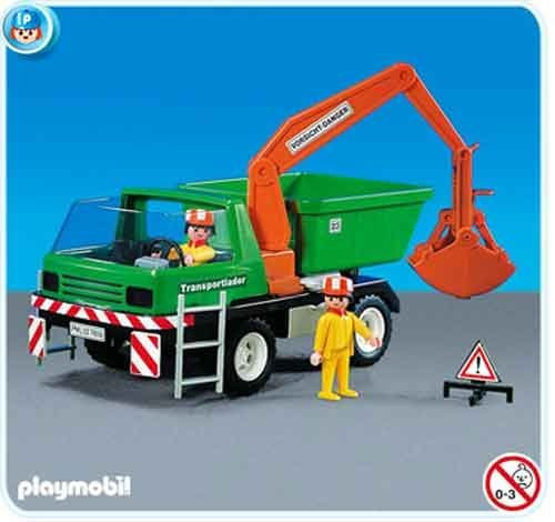 PLAYMOBIL® Selbstlader Bagger, Lkw, Kinder, Konstruktion-Interessierte, Kinder, Unisex, 27 x 14 x 16 cm