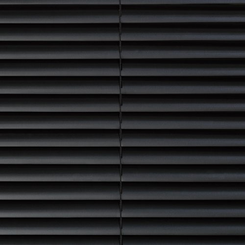 Jalousie für Türen, 220 cm Länge, Kunststoff-Jalousie schwarz B 90 cm