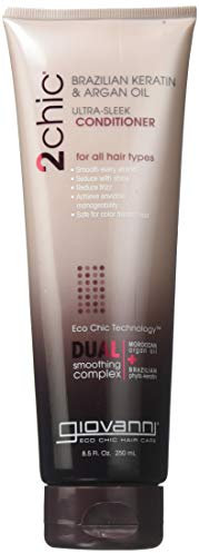 Giovanni 2chic Ultra-Sleek Conditioner With Brazilian Keratin And Argan Oil - 8.5 Fl Oz