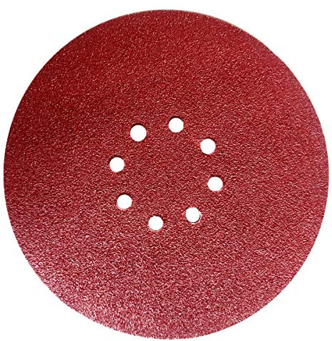 Schleifscheiben 225 mm, 8 Loch, Körnung 40-180, Klettverschluss, für Trockenbauschleifer und Winkelschleifer (10 Stk 8 Loch Körn. 180)