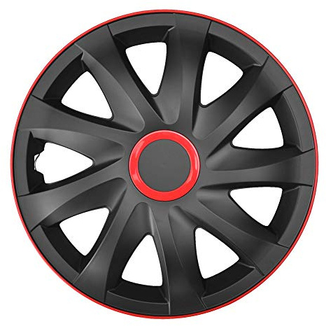 NRM KO253 Radzierblende Kando, Schwarz/Rot, 13 Zoll, 4er Set