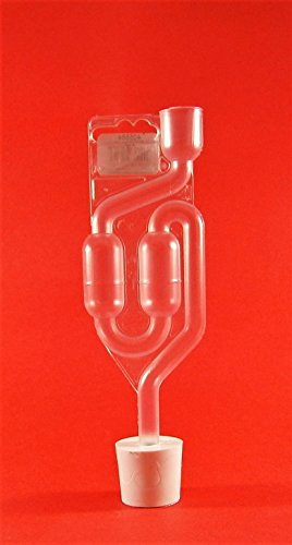 TAPPO CON FORO 28/26mm + GORGOGLIATORE - Tappo Conici in Gomma | Tappi di Vino della casa | Fermentazione | per Damigiana | per Barriques | per damigiane di vino | Lievito di Vino | Prodotti Enologici