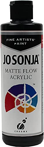Carbon Black Jo Sonja Artist Acrylic 8oz Bottle