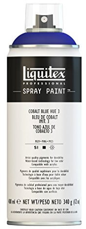 Liquitex Professional Peinture acrylique Aérosol 400 ml Bleu de cobalt 3 Imitation