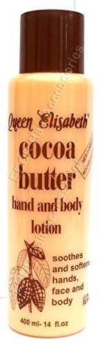 Queen Elisabeth Cocoa Butter Hand & Body Lotion Natural Protection From Sun And Wind 400 ml