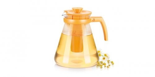 Tescoma 646625.12 Kanne Teo Tone 1,7 l, mit Teesieben, gelb
