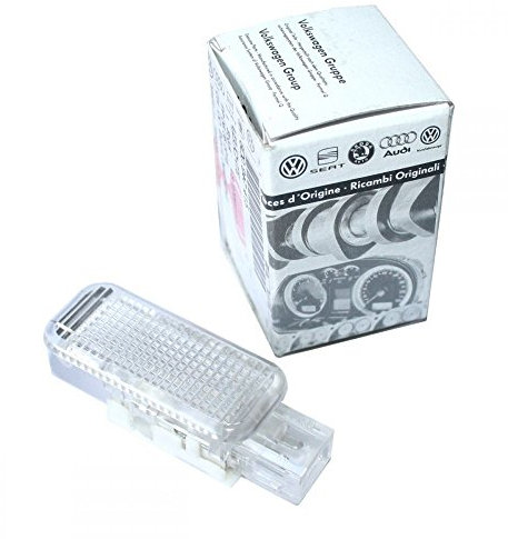 Original Audi Türwarnleuchte Reflektor Rückstrahler weiss beleuchtet 8D0947415 Seitenleuchte Türen
