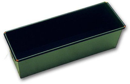 Moule à cake droit rectangulaire individuel La Brunoise minimaliste noir 18 x 8 x 8 cm