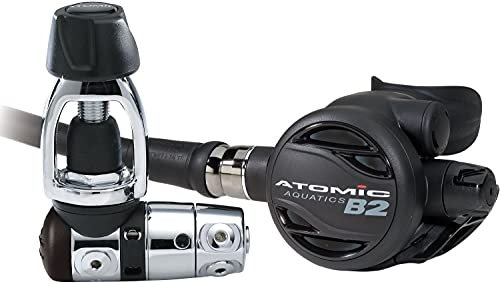 Atomic Aquatics B2 Regulator Yoke Sealed Style - Schwarz, für Mittelstufe bis Fortgeschrittene Taucher - Tauchregler