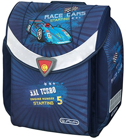 herlitz 11350956 Schulranzen Flexi leer, Race Cars
