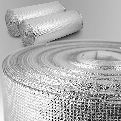 Trittschalldämmung mit Alu-Dampfsperre PE-Schaumfolie Dämmung Unterlage Laminat Parkett Stärke:3mm (100m)
