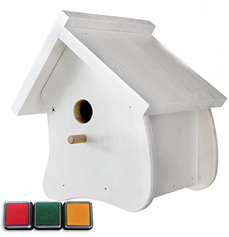 galleryy.net Gästebuch zur Hochzeit - Weisses Vogelhaus - Hochzeitsgeschenk & Geldgeschenk