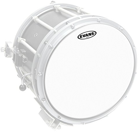 Evans Hybrid White Marching Snaredrumfell, weiß, 13 Zoll