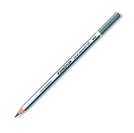 Aquarellfarbstift blau grau