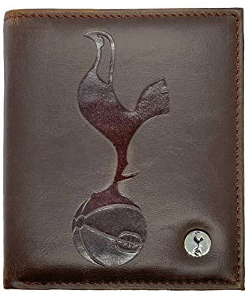 Tottenham Hotspur - Geldbörse aus Kunstleder - Offizielles Merchandise - Geschenk für Fußballfans - Braun