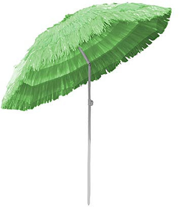 Greenbay Parasol Hawaii - Ø 160 cm - Inclinable pour Jardin terrasse Vert