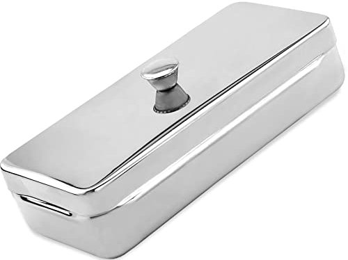 Wanne Schale Behälter mit Deckel Instrumentenwanne Edelstahl Rostfrei