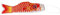 MagiDeal 100cm Japanische Windsack Karpfen Flagen Koinobori Segelfisch Fischwind Streamer