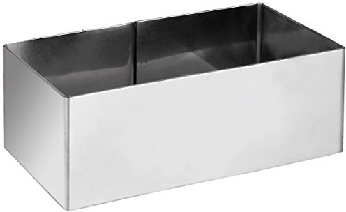 Ibili 722708 Cercle Rectangulaire, INOX, Argent, 8.0 x 5.0 x 4.0 cm