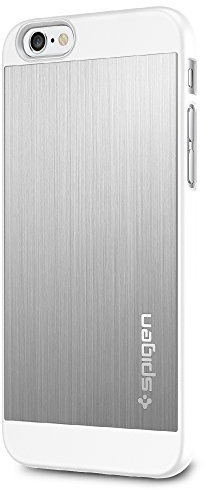Spigen ® Schutzhülle iPhone 6 (4,7) ALUMINIUM FIT Hülle - silber [Silver - SGP10947]