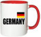 Mister Merchandise Kaffeetasse Germany Fahne Flag Teetasse Becher, Farbe: Weiß-Rot