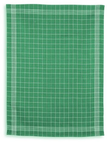 KRACHT, Halbleinen Geschirrtuch Trockenperle vollbunt grün, 60x80