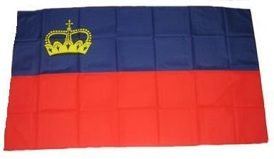 Fahne/Stockflagge Liechtenstein 30 x 45 cm Flagge