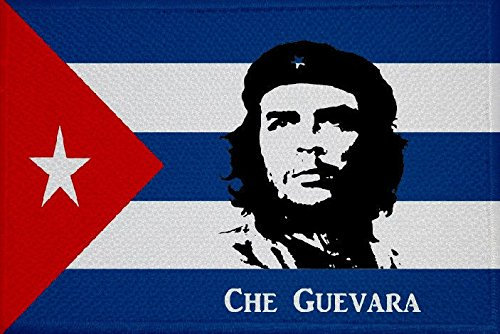 U24 Aufnäher Kuba mit Che Guevara Fahne Flagge Aufbügler Patch 9 x 6 cm
