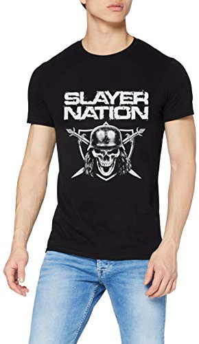 Slayer Mens Tee Nation - Black - Medium