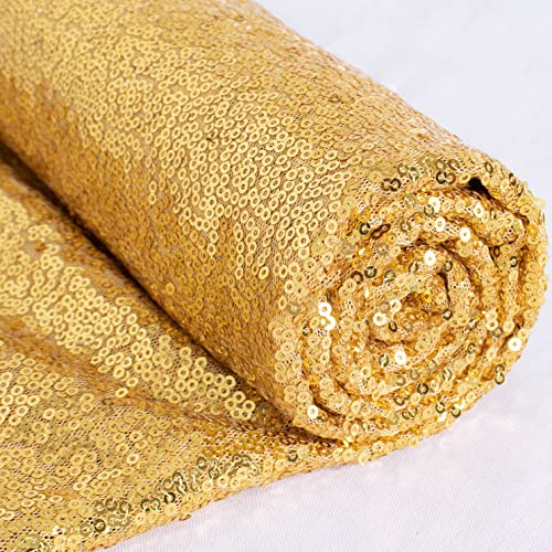 (Gold) - 0.9m 1 Yards Gold Sequin Fabric, By the Yard, Sequin Fabric, Tablecloth, Linen, Sequin Tablecloth, Table Runner