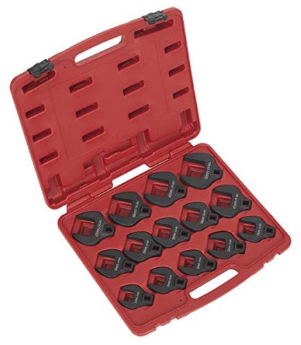 Sealey Ak59831 Crow's Foot Spanner Set 14Pc 1/2In Sq Drive Metric