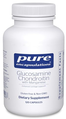 Pure Encapsulations Glucosamine Chondroitin with Manganese | Supplement for Joint Support, Comfort, Mobility, Cartilage Integrity and Health, and Connective Tissue* | 120 Capsules