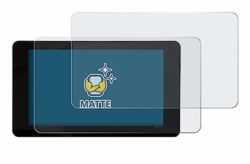 BROTECT Entspiegelungs-Schutzfolie für Raspberry Pi Touchscreen 7 (2 Stück) Matte Displayschutz-Folie, Anti-Reflex, Anti-Fingerprint