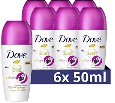Dove Go Fresh Deodorant Roll On, Acai-Beere & Wasser Ninfa, 50 ml