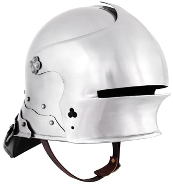 Battle-Merchant Deutscher Schaller, 1,6 mm Stahl, Ritterhelm