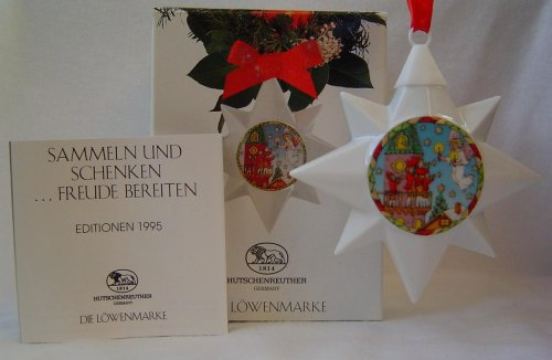 Hutschenreuther Weihnachtsstern 1995*Rarität OVP, Anhänger, Baumanhänger, Baumschmuck, Weihnachten, Stern, Porzellanstern