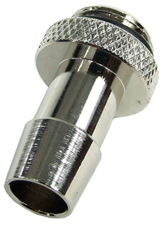 10mm (3/8) Schlauchanschluss G1/4 mit O-Ring (High-Flow) - Short - silver