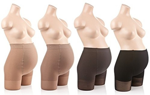 CzSalus Umstandsstrumpfhose 140 den mit mittlerer Kompression - Schwarz Größe 6