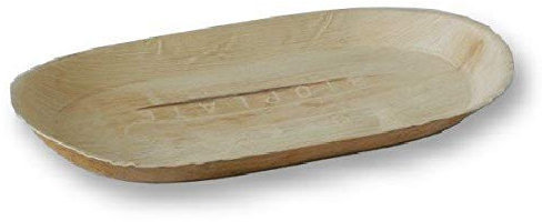 Naturesse 50 Plateaux 48 x 24 x 4 cm en Feuille de Palmier 100% biodégradables