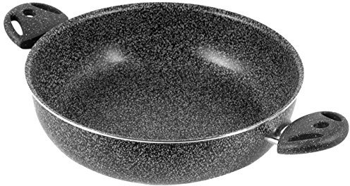 Home Stone Tegame Antiaderente con 2 Manici, Pietra, Antracite, 22 cm