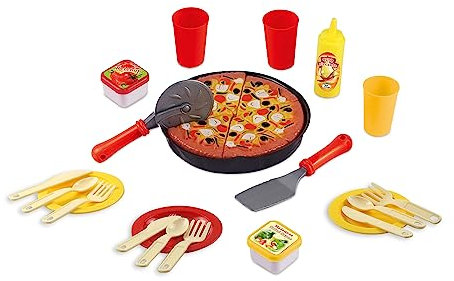 ODS 33809 Pizza-Set Spielzeug, Rosa, Grau, M