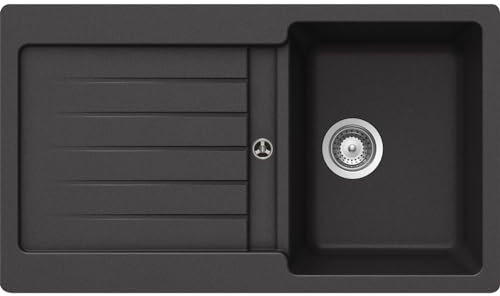 Schock TYPD100AGON - Fregadero de una cubeta Typos D-100 Sobre encimera en color Onyx