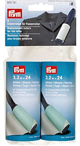 Prym 610.721 610721 Ersatzrollen für Flusenroller Replacement Rolls, Kunststoff, White, on size