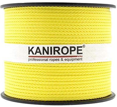 Kanirope® PP Seil Polypropylenseil MULTIBRAID 2mm 500m Farbe Gelb (1132) 8x geflochten