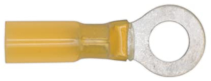 Sealey YTSR2584 Heat Shrink Ring Terminal Ø8.4mm Yellow Pack of 25