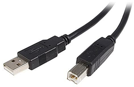 StarTech.com Cable USB de 50cm para Impresora - 1x USB A Macho - 1x USB B Macho - Adaptador Negro