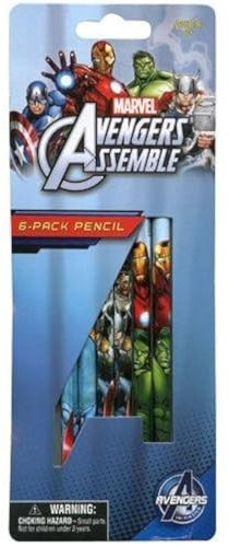 Marvel Avengers Lot de 6 crayons à assembler